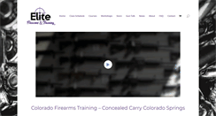 Desktop Screenshot of elitefirearmsandtraining.com